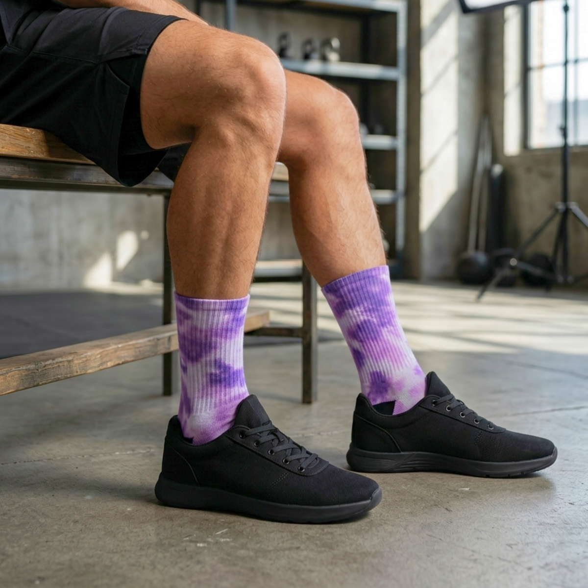 Tie Dye Crew Sport Sock - 3 Pack