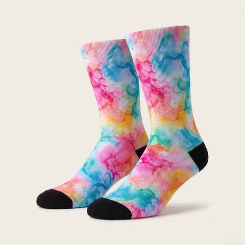 Cycling Tie Dye Sport Sock - 3 Pack